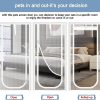 QWR Reinforced Cat Screen Door White Pet Door Zipper-5