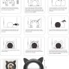 Ikuso Indoor Cat Door ABS Material Large Pet Door-4
