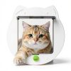 H&H Cat Door for Medium Small Pets ABS Plastic-0