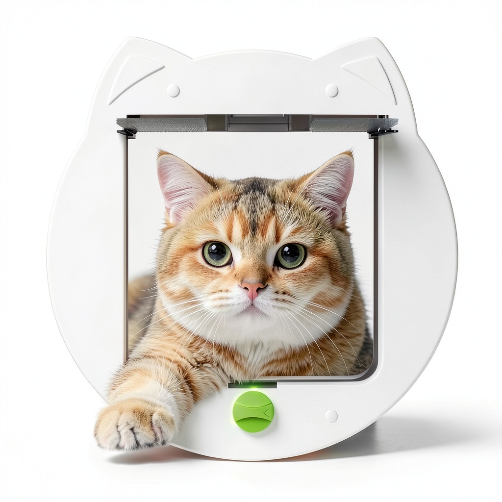 H&H Cat Door for Medium Small Pets ABS Plastic