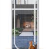 QWR Reinforced Cat Screen Door White Pet Door Zipper-0