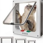 White Cat Door Pet Accessory goTeamghjkl-0