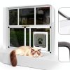 Yoochee Cat Window Door White Aluminum Frame-5
