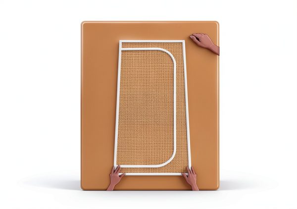 LAIJIANG Pet Screen Door Reinforced Mesh Easy Install Cat-7