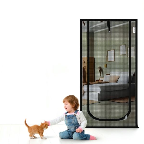 LAIJIANG Reinforced Cat Screen Door Pet Protection Mesh-2