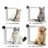 FAREVER Cat Door 4 Lock Modes Durable ABS Plastic Pet Door-1