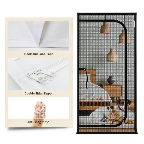 LAIJIANG Pet Screen Door Reinforced Mesh Easy Install Cat-3