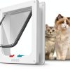 FAREVER Cat Door 4 Lock Modes Durable ABS Plastic Pet Door-2