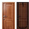 QWR Reinforced Cat Screen Door Zipper Pet Door White Black-1