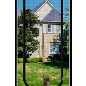 LAIJIANG Reinforced Cat Screen Door Pet Protection Mesh-0