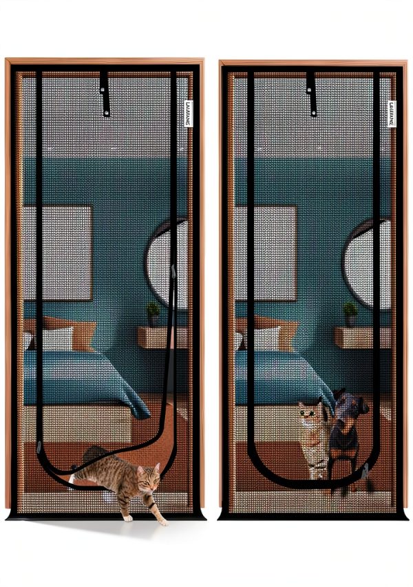 LAIJIANG Reinforced Cat Screen Door Pet Protection Mesh-4