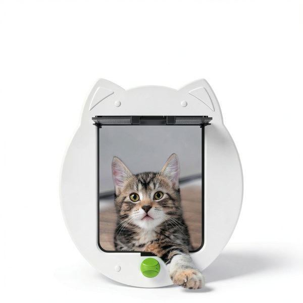 H&H Cat Door for Medium Small Pets ABS Plastic-2