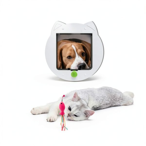 H&H Cat Door for Medium Small Pets ABS Plastic-4