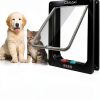 CEESC Pet Door ABS 4 Way Switch Large Dog Cat Entry-2