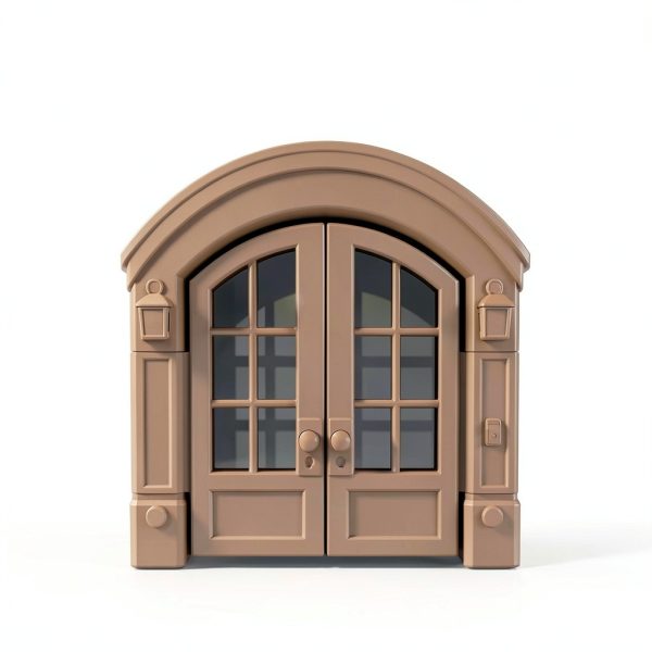 Purrfect Portal French Cat Door No Flap Interior Pet Door-5