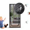 QWR Reinforced Cat Screen Door Zipper Steel Wire Pet Door-4