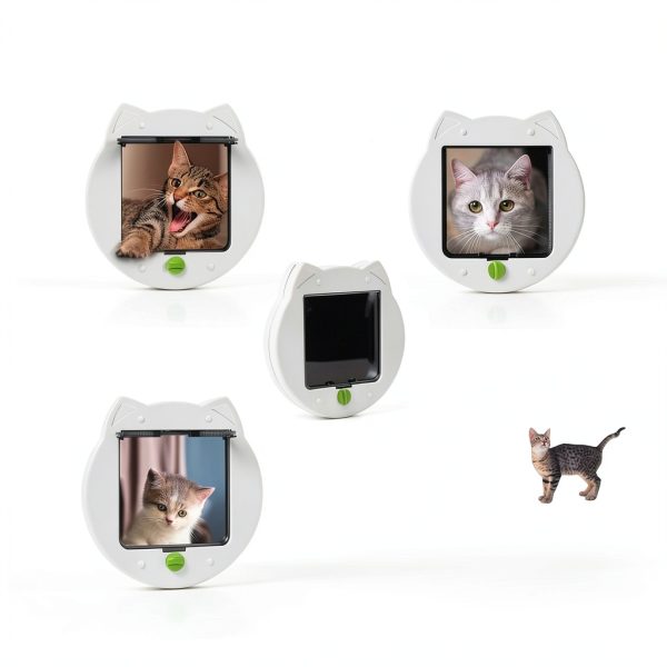 H&H Cat Door for Medium Small Pets ABS Plastic-5
