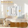 Linvivon Cat Door Window Insert Magnetic Aluminum Pet Door-1