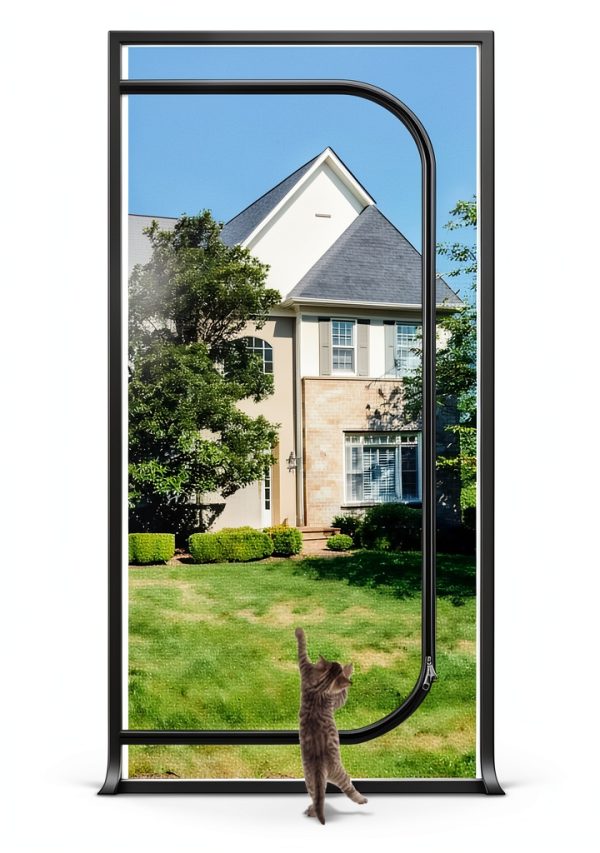 LAIJIANG Pet Screen Door Reinforced Mesh Easy Install Cat-0