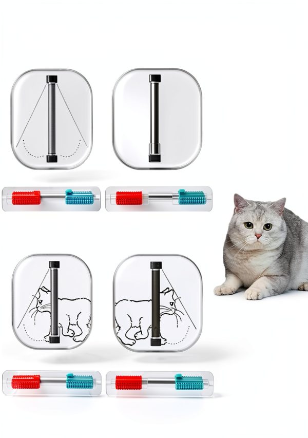 White Cat Door Pet Accessory goTeamghjkl-2