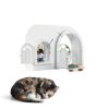 Purrfect Portal Cat Door Wall Interior Large Breed Plastic-4