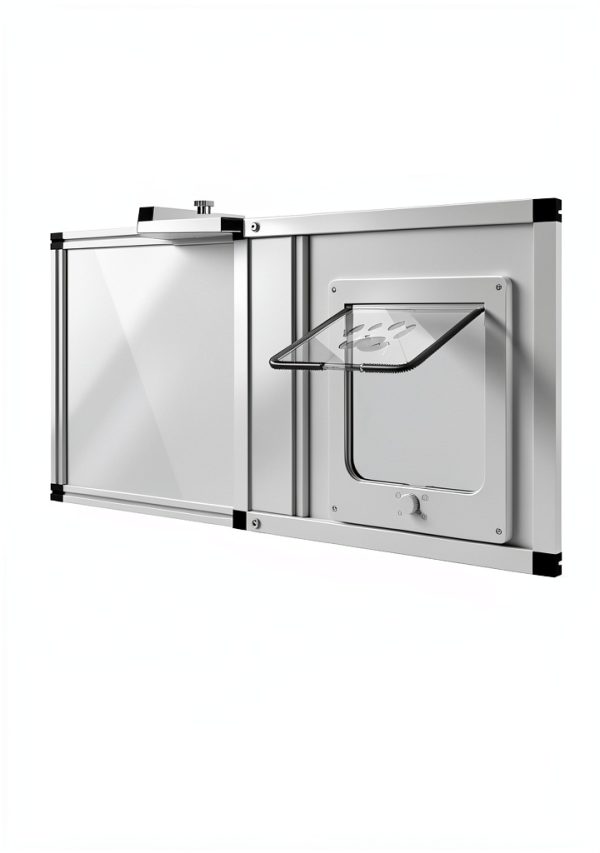 Yoochee Cat Window Door White Aluminum Frame-3