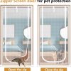 LAIJIANG Pet Screen Door Reinforced Mesh Easy Installation-4