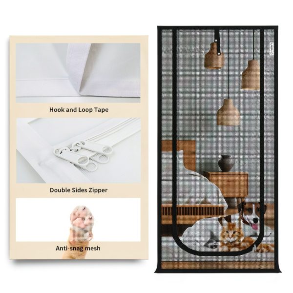LAIJIANG Reinforced Cat Screen Door Pet Protection Mesh-3