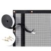 QWR Reinforced Cat Screen Door Zipper Steel Wire Pet Door-7