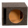QPower 12" Vented Subwoofer Enclosure HD112 Charcoal – Heavy Duty Box-0