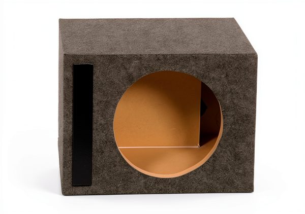 QPower 12" Vented Subwoofer Enclosure HD112 Charcoal – Heavy Duty Box-0