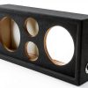 QPower Car Subwoofer Enclosure Box Wood Bass Boost 8 Inch Model Black-3
