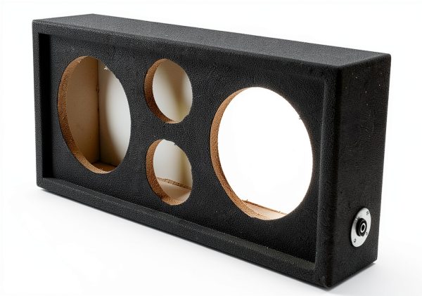 QPower Car Subwoofer Enclosure Box Wood Bass Boost 8 Inch Model Black-3