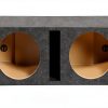 Q Power Dual 12 Inch Car Subwoofer Box - Dual-Chamber Design-0
