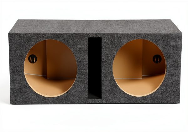 Q Power Dual 12 Inch Car Subwoofer Box - Dual-Chamber Design-0