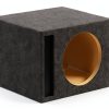 QPower 12" Vented Subwoofer Enclosure HD112 Charcoal – Heavy Duty Box-3