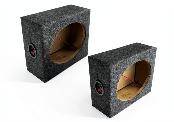 Audiotek Angled Style Woofer Car Subwoofer Boxes-0