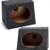 BBTO Car Subwoofer Box Pair 6" Trapezoidal Enclosure Cotton Rug-0