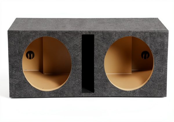 Q Power Dual 12 Inch Car Subwoofer Box - Dual-Chamber Design-1