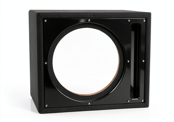 Belva 12-Inch Car Subwoofer Box Black MDF Construction-0