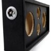 QPower Car Subwoofer Enclosure Box Wood Bass Boost 8 Inch Model Black-4