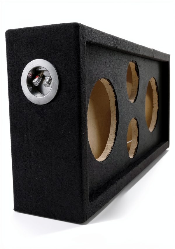 QPower Car Subwoofer Enclosure Box Wood Bass Boost 8 Inch Model Black-4