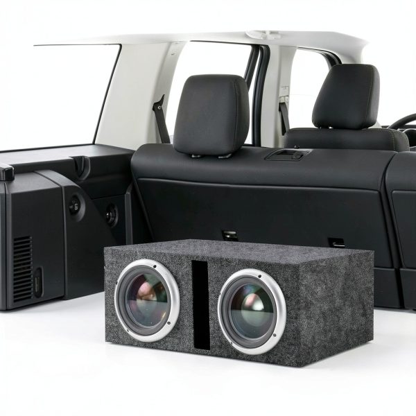 Q Power Dual 12 Inch Car Subwoofer Box - Dual-Chamber Design-7