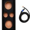 QPower Car Subwoofer Enclosure Box Wood Bass Boost 8 Inch Model Black-0