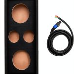 QPower Car Subwoofer Enclosure Box Wood Bass Boost 8 Inch Model Black-0
