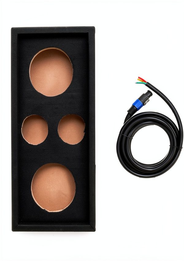 QPower Car Subwoofer Enclosure Box Wood Bass Boost 8 Inch Model Black-0