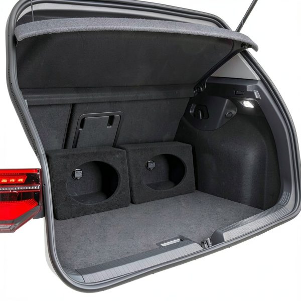 Q Power 6x9 Inch Subwoofer Box Bed Liner Coated Durable MDF Enclosure-3
