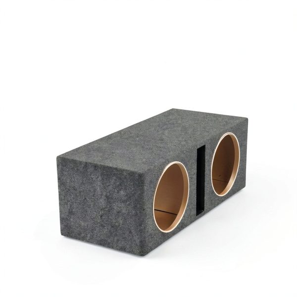 QPower Car Subwoofer Box Dual 10-Inch Vented Enclosure 1.1 cu ft-2