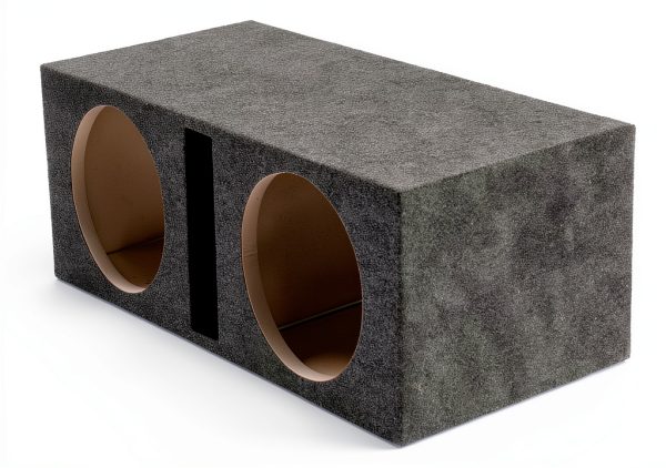 QPower Car Subwoofer Box Dual 10-Inch Vented Enclosure 1.1 cu ft-6