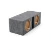 QPower Car Subwoofer Box Dual 10-Inch Vented Enclosure 1.1 cu ft-1
